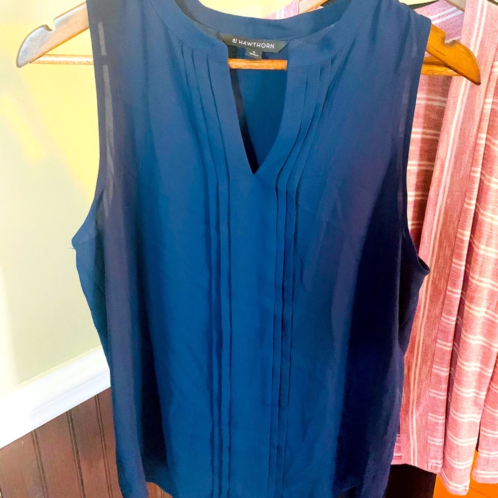 Navy blue blouse